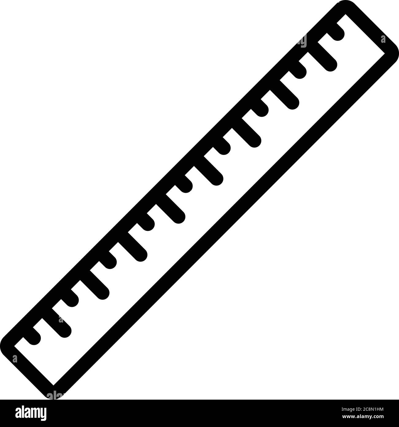 Carpenter ruler icon, outline style Stock Vector Image & Art - Alamy