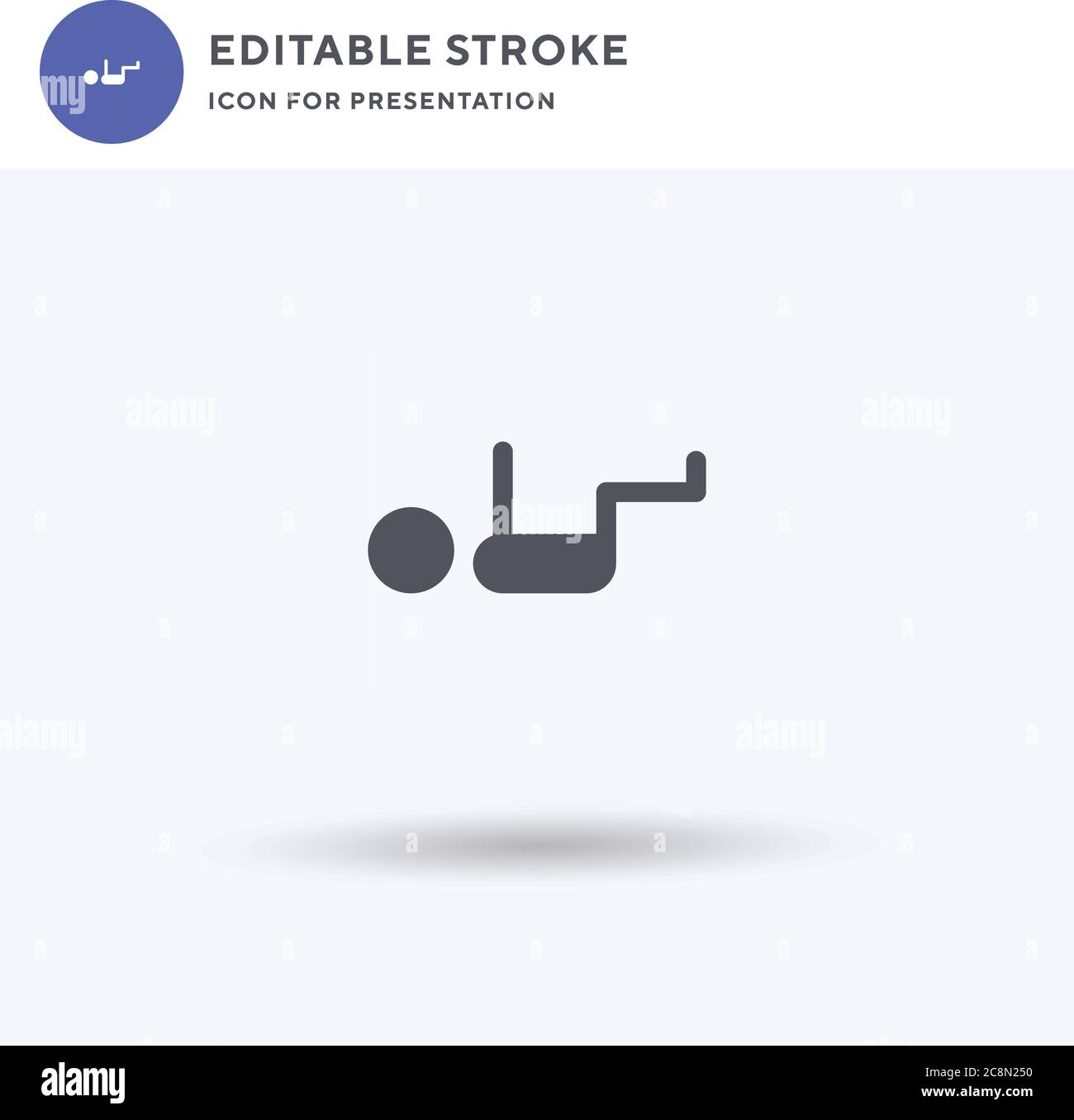 Stretch icon vector, filled flat sign, solid pictogram isolated on ...