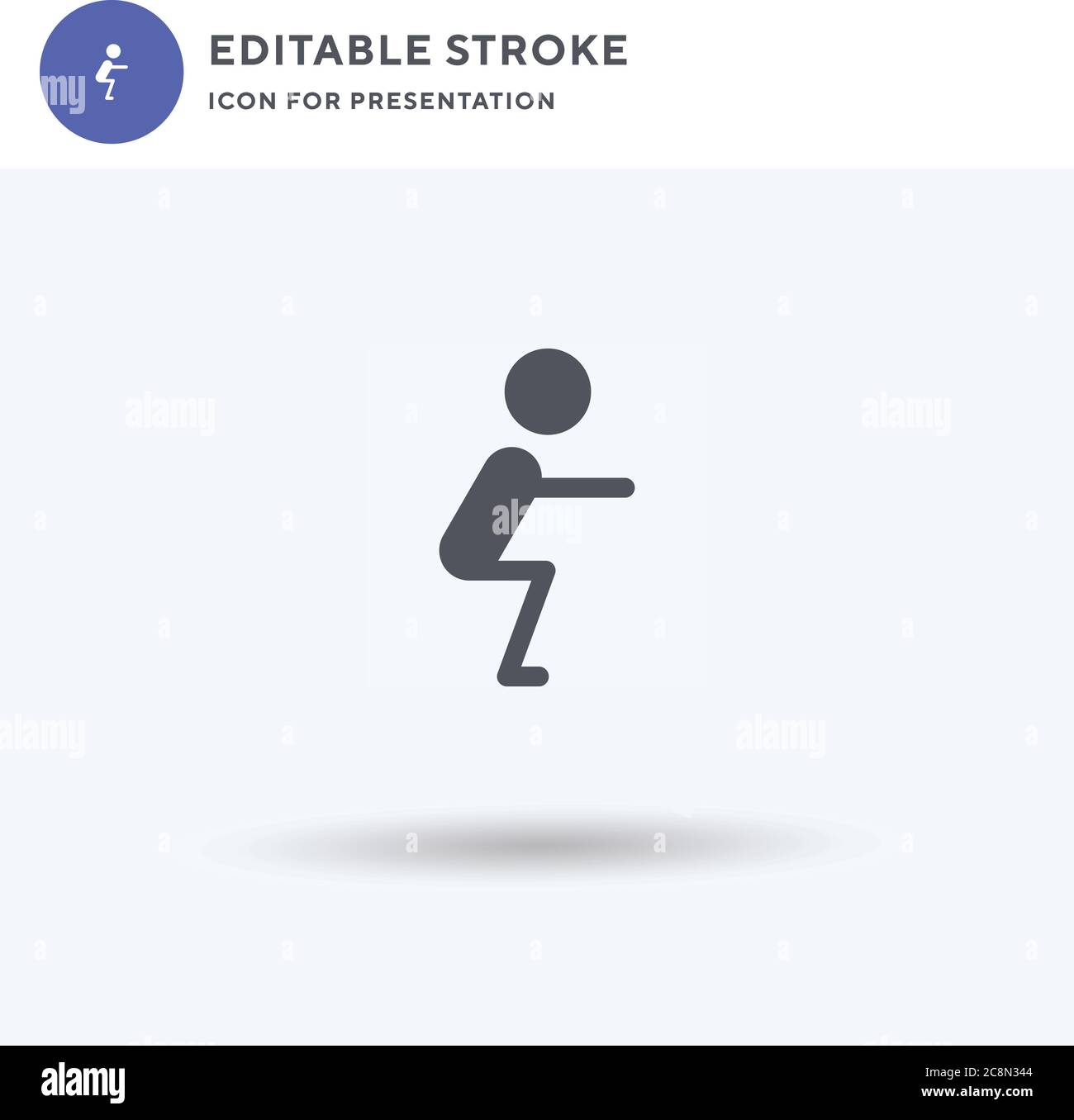 Standing icon vector, filled flat sign, solid pictogram isolated on ...