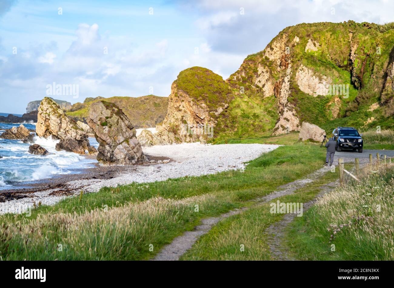 The beautiful coast at Maling Well, Inishowen - County Donegal, Ireland  Stock Photo - Alamy