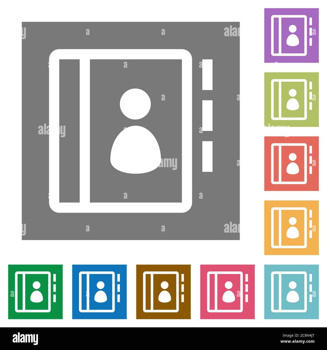 Contacts icon Stock Vector Images - Alamy