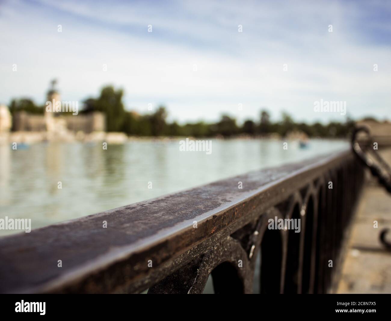 Weathered wood bridge railing hi-res stock photography and images - Alamy