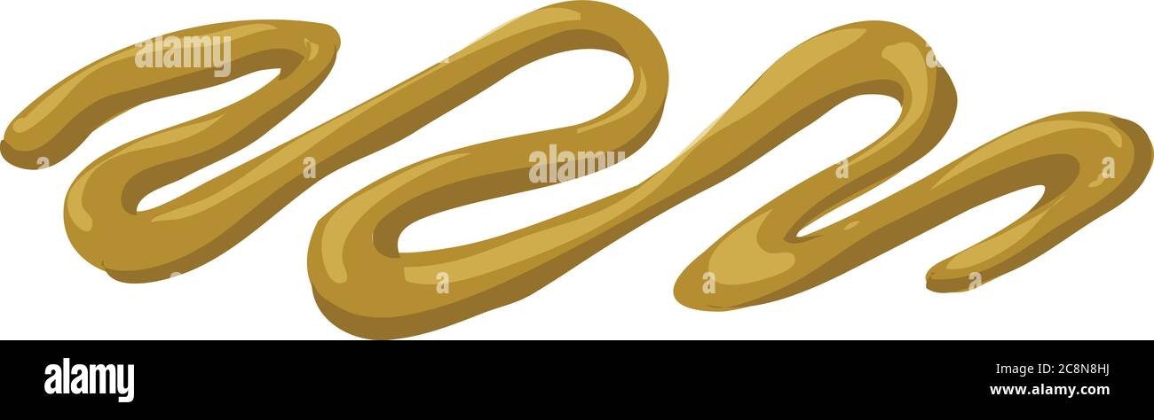 Burger mustard icon. Cartoon of burger mustard vector icon for web design isolated on white background Stock Vector