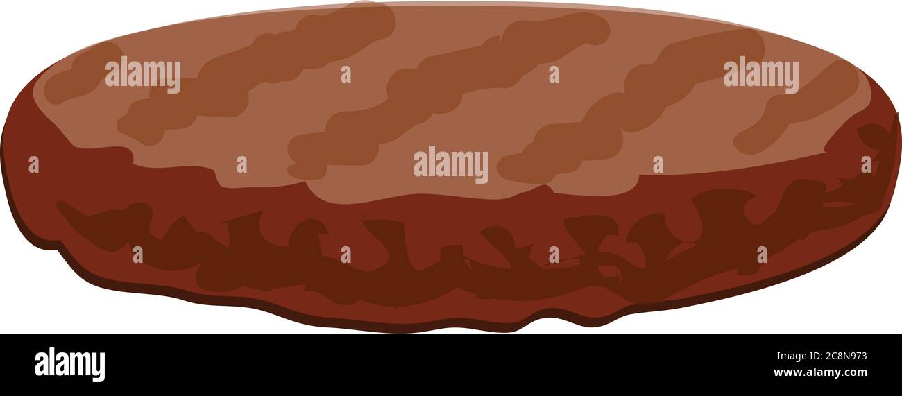 Burger meat icon. Cartoon of burger meat vector icon for web design