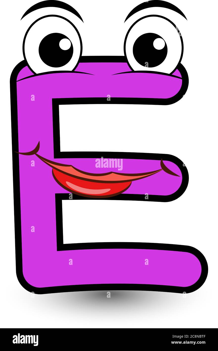 Cartoon letter e hi-res stock photography and images - Alamy