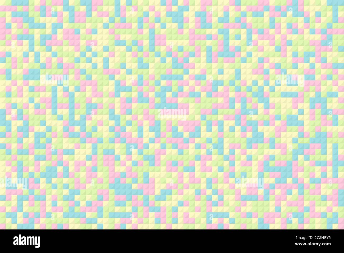 mosaic pixel color background from squares Stock Vector