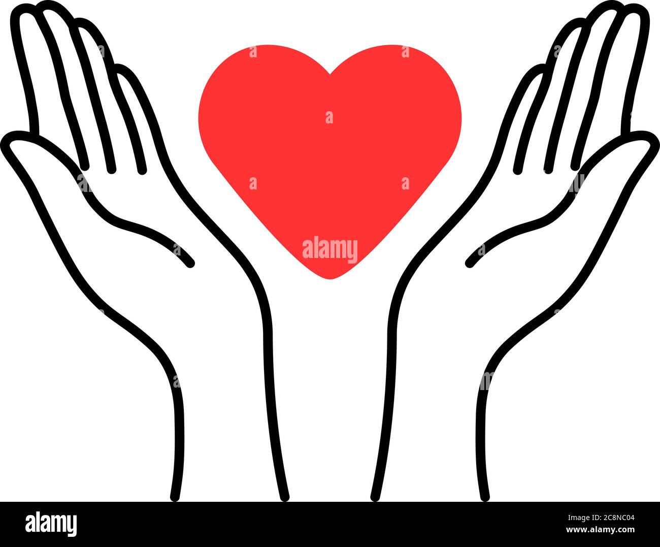 health insurance with contour woman hands Stock Vector Image & Art - Alamy