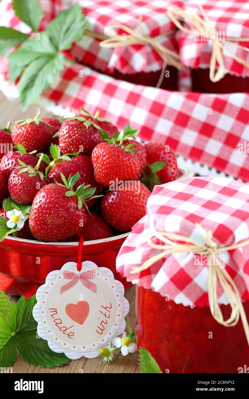 Strawberry jam glass hi-res stock photography and images - Alamy