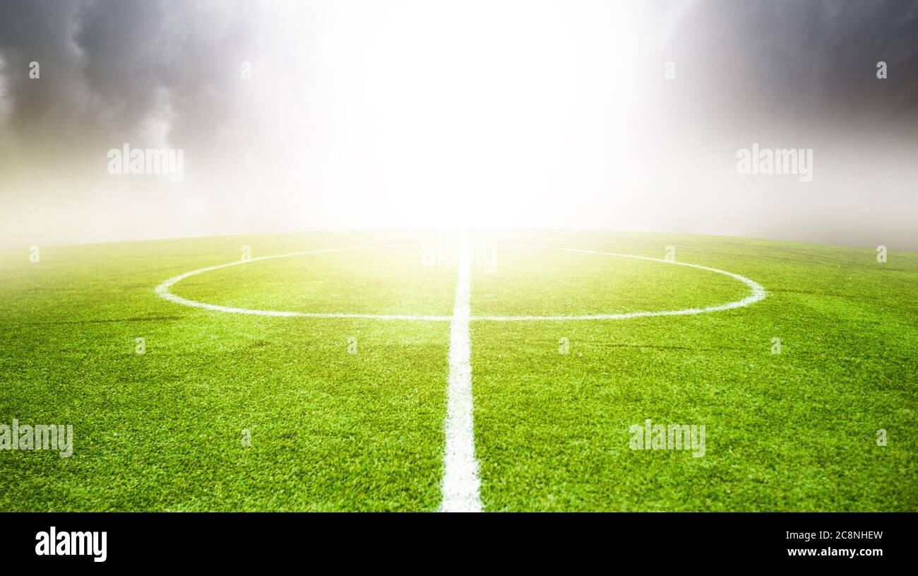Football field markings soccer hi-res stock photography and images - Alamy