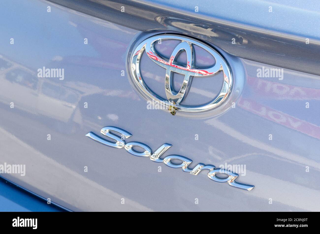 Toyota logo closup Stock Photo