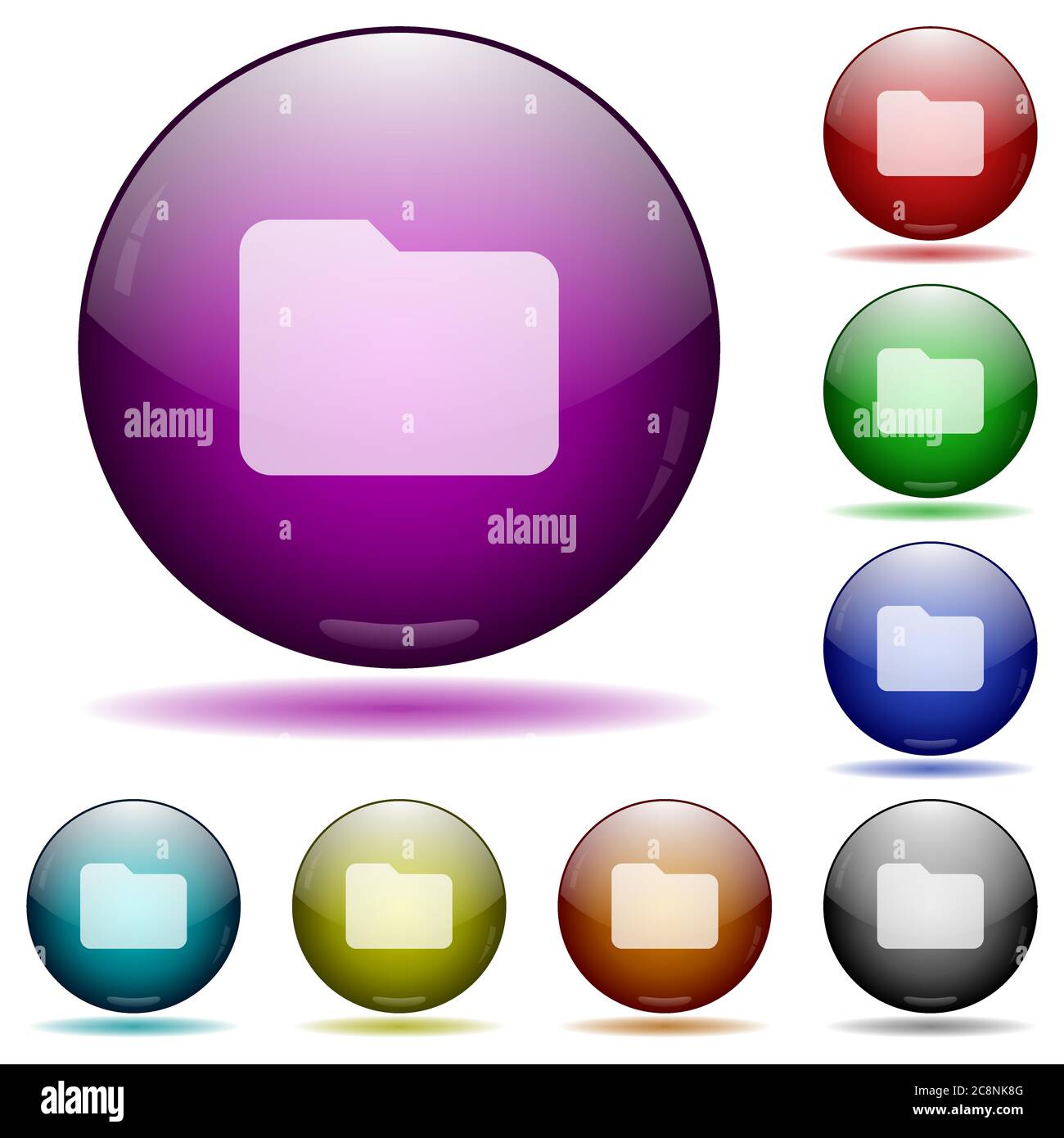 Folder icon sign buttons hi-res stock photography and images - Alamy