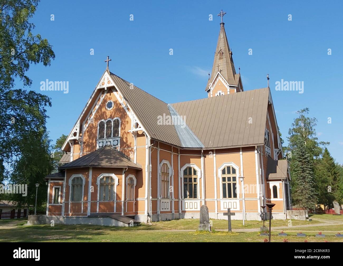 Multian kirkko, Multia. Stock Photo
