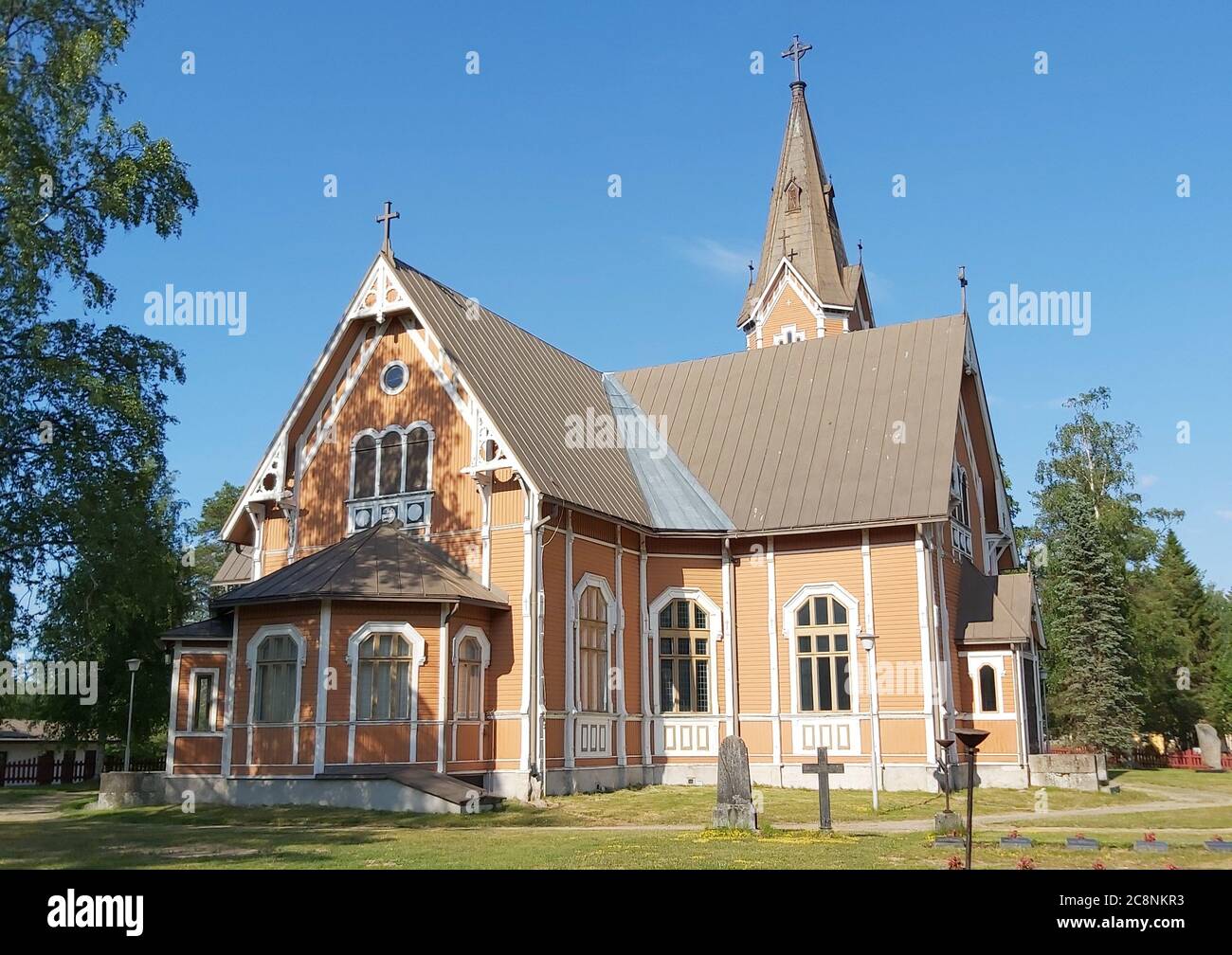 Multian kirkko, Multia Stock Photo - Alamy