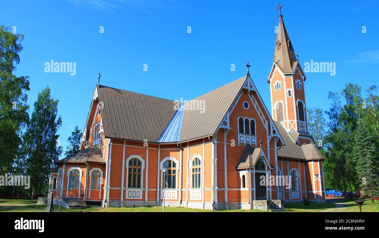 Multian kirkko, Multia. Stock Photo