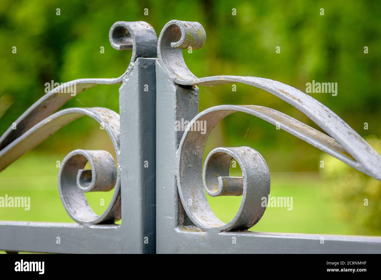 Forged metal (closeup details) Stock Photo