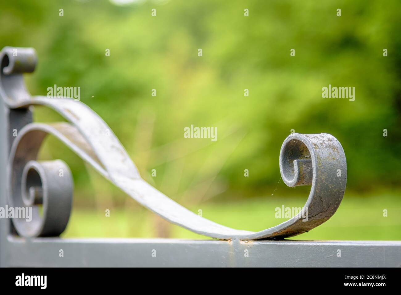 Forged metal (closeup details) Stock Photo