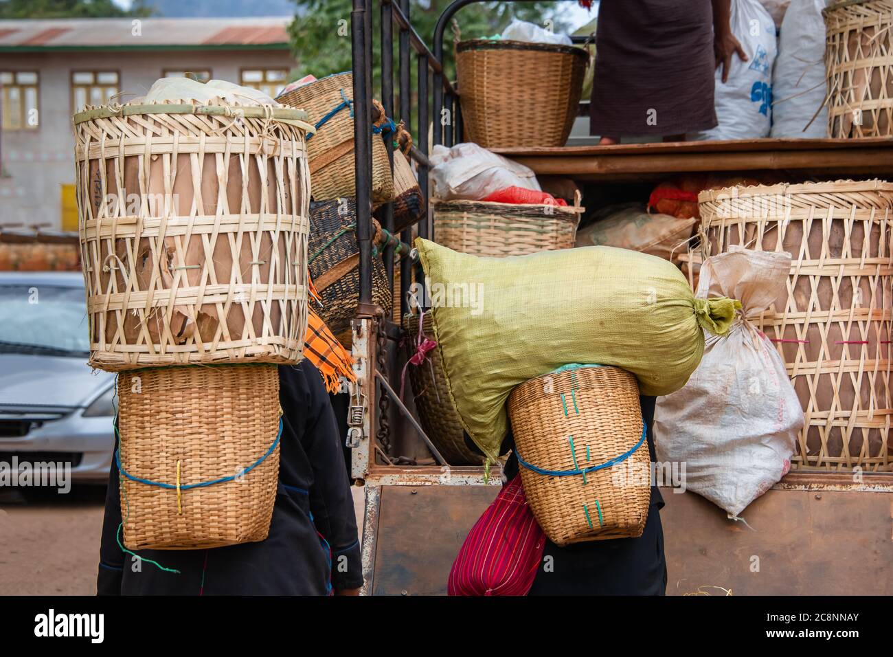 wicker produce