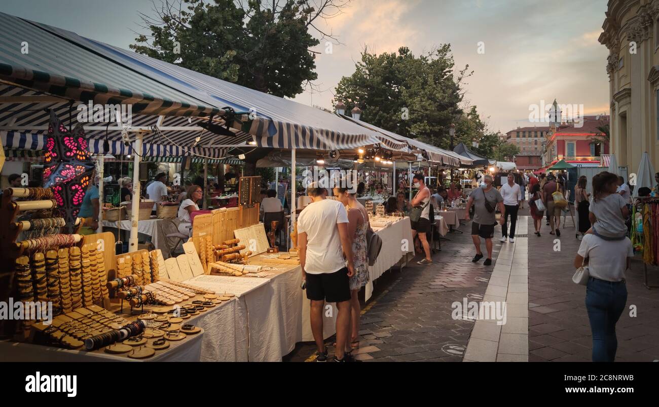 Restaurants, Bars and Cafes in the historic district of Nice- NICE