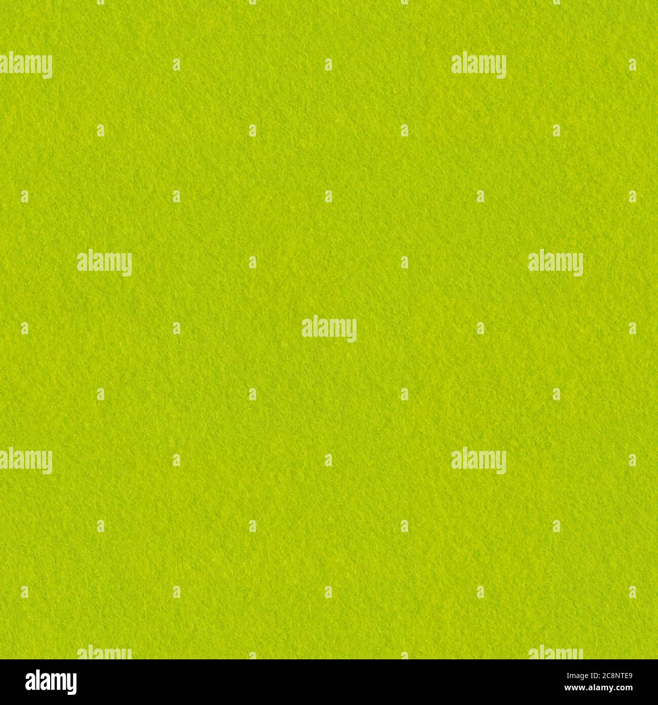 Lime felt fabric close-up. Seamless square background, tile ready. Stock Photo