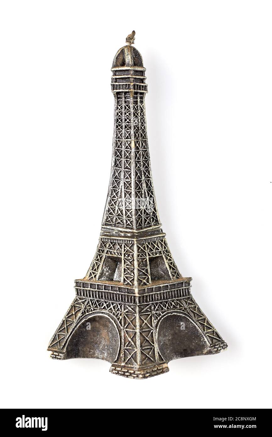 Small souvenir Eiffel Tower. Stock Photo