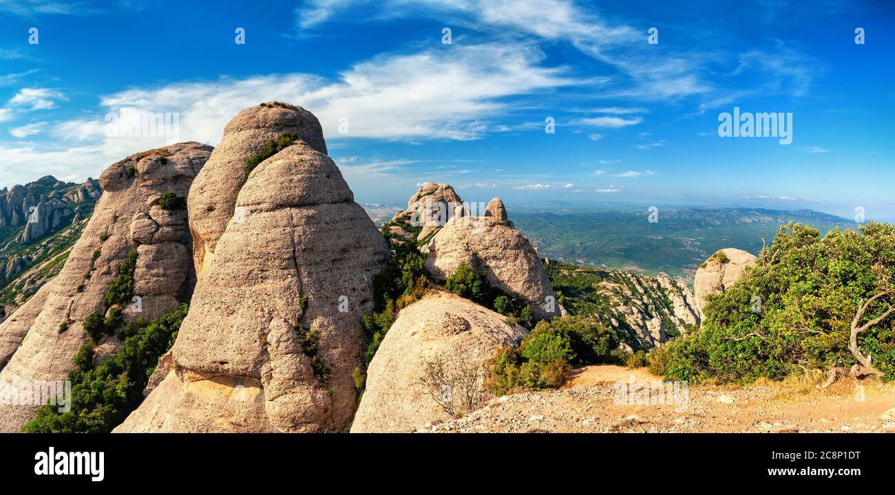 Rock mountain Montserrat Catalonia Spain Stock Photo