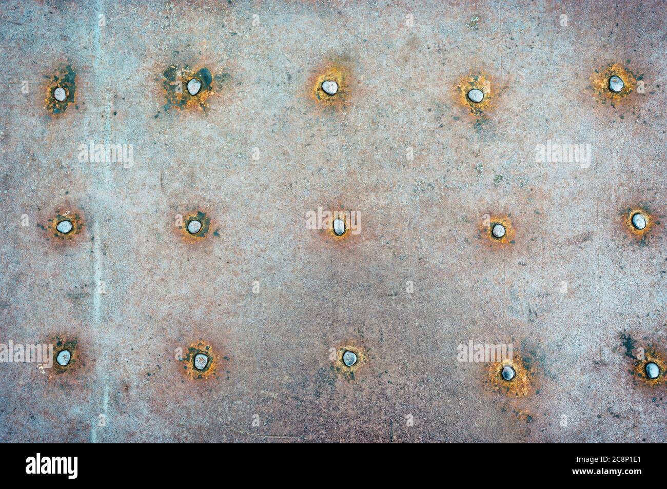 Rusty metal plate texture background Stock Photo