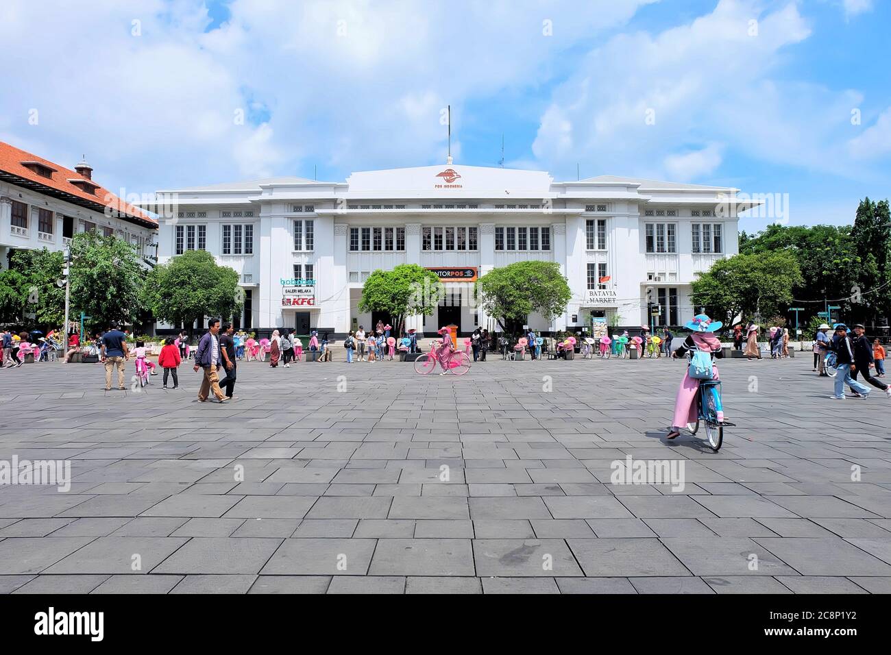 Indonesia Post Office at Kota Tua (Old City), Jakarta, Indonesia Stock