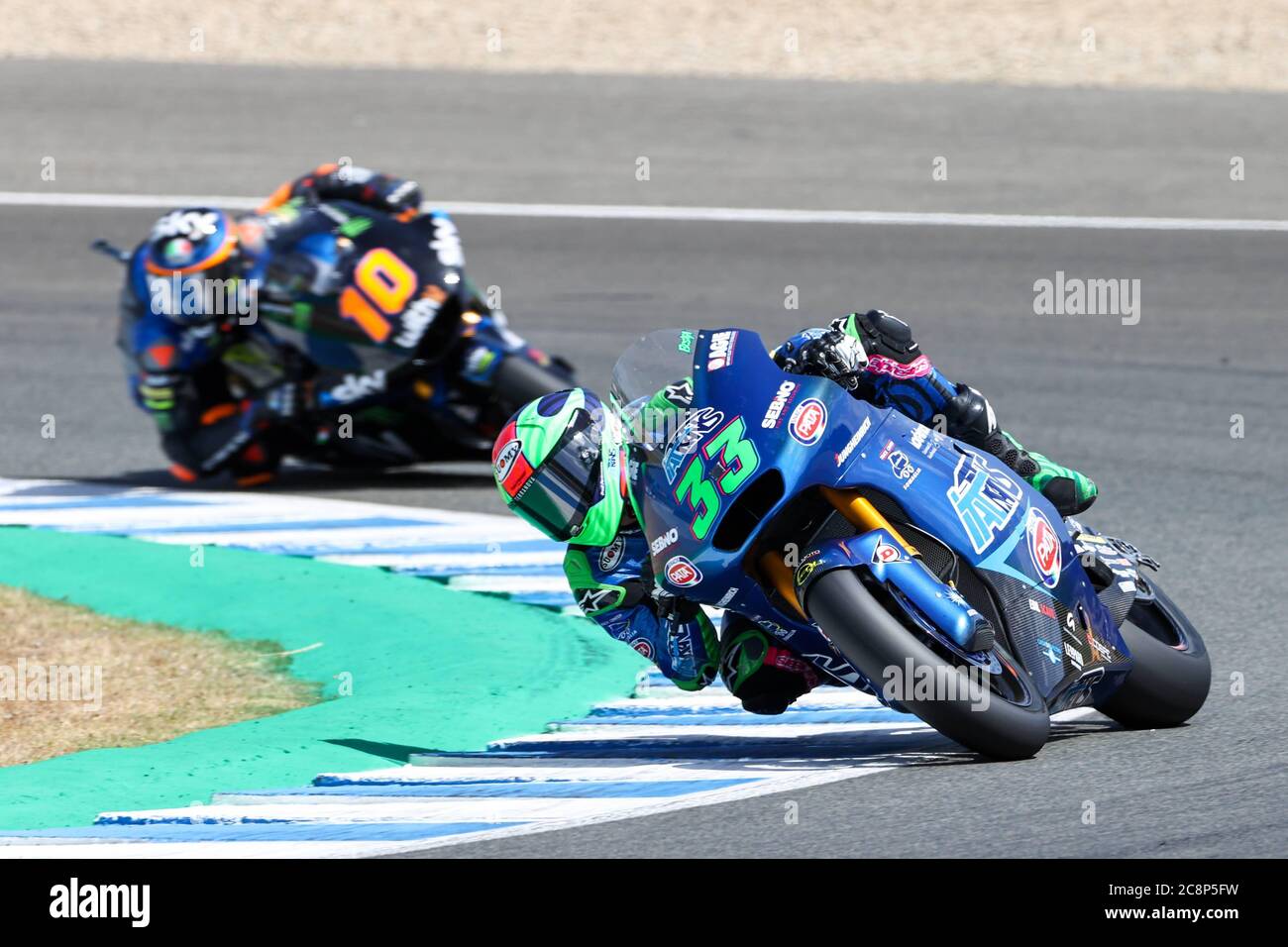 Jerez, Spain. 26th July, 2020. Race of all categories at MotoGP Andalucia  Grand Prix in Jerez, July 26, 2020. Carrera de todas las categorías en el  Gran Premio de Andalucia de MotoGP