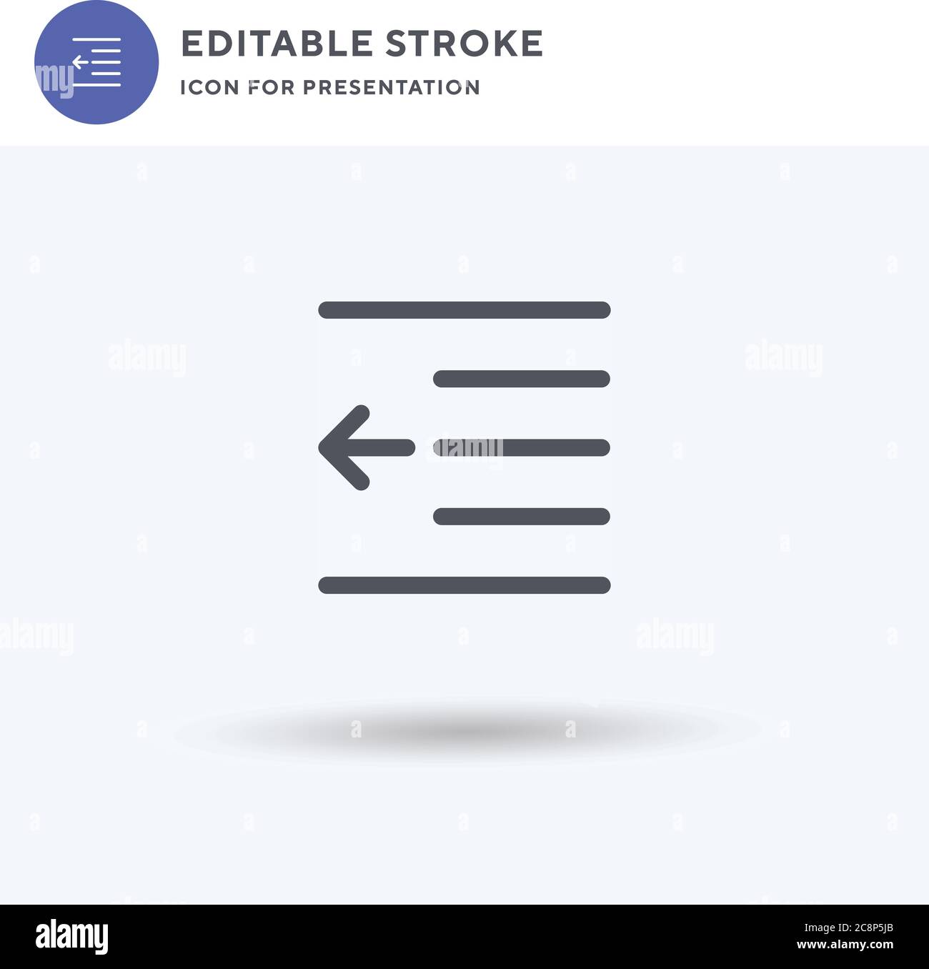 Right Indent icon vector, filled flat sign, solid pictogram isolated on ...