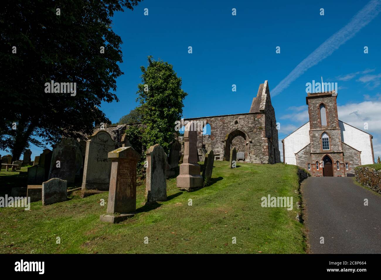 St Ninian's Priory and Whithorn Cathedral ruin, Whithorn, Machars of Galloway, Scotland. Stock Photo
