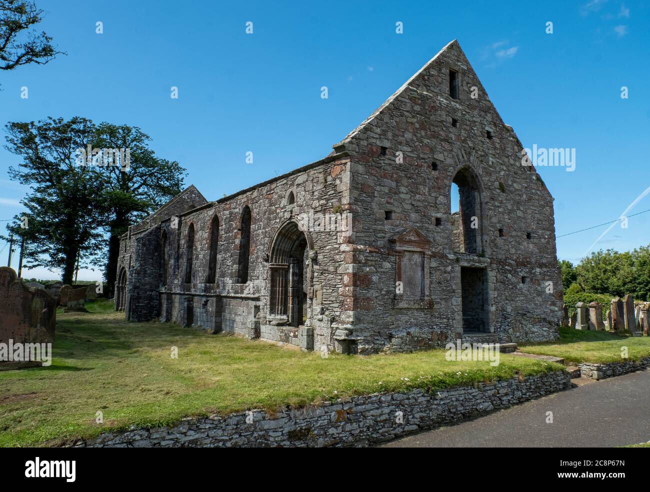 St Ninian's Priory and Whithorn Cathedral ruin, Whithorn, Machars of Galloway, Scotland. Stock Photo