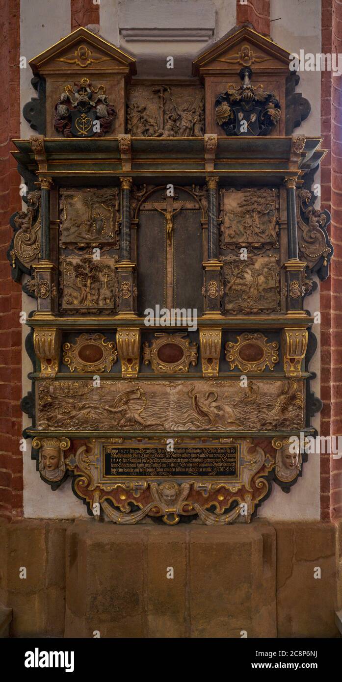 Gothic garrison church of St. Elizabeth Wrocław Dolny Śląsk Stock Photo