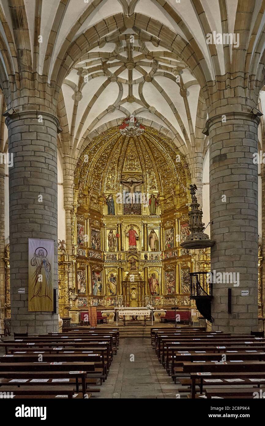 Church of San Vicente de la Maza in Rioseco, Guriezo, Cantabria, Spain, Europe Stock Photo