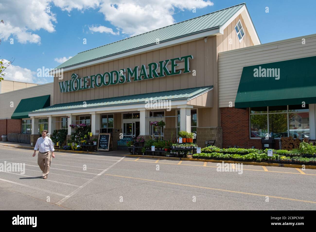 Whole Foods Grocery Store in Hadley, Massachusetts Stock Photo
