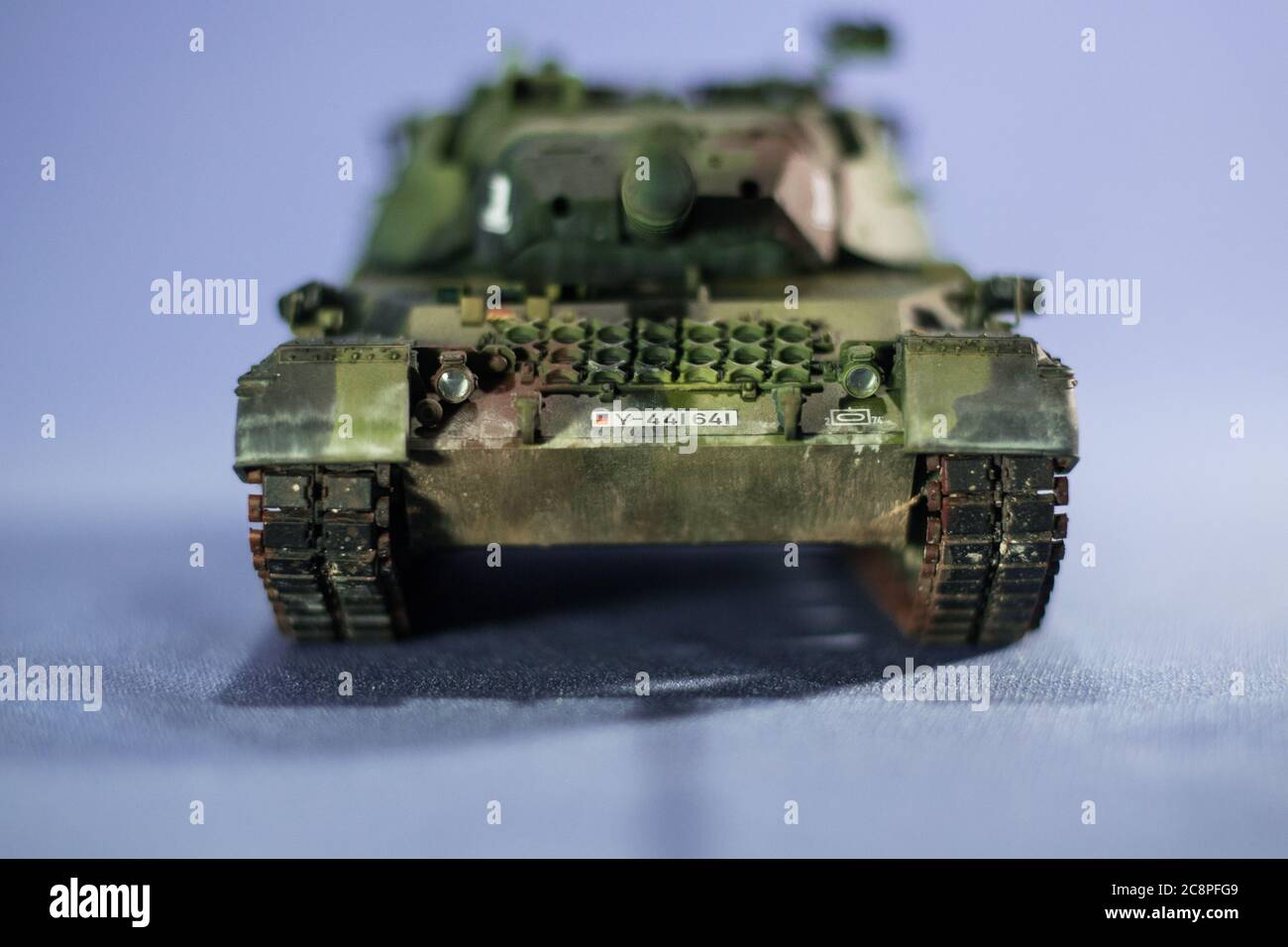 Model of Tiger tank from WWII. On an isolated Stock Photo