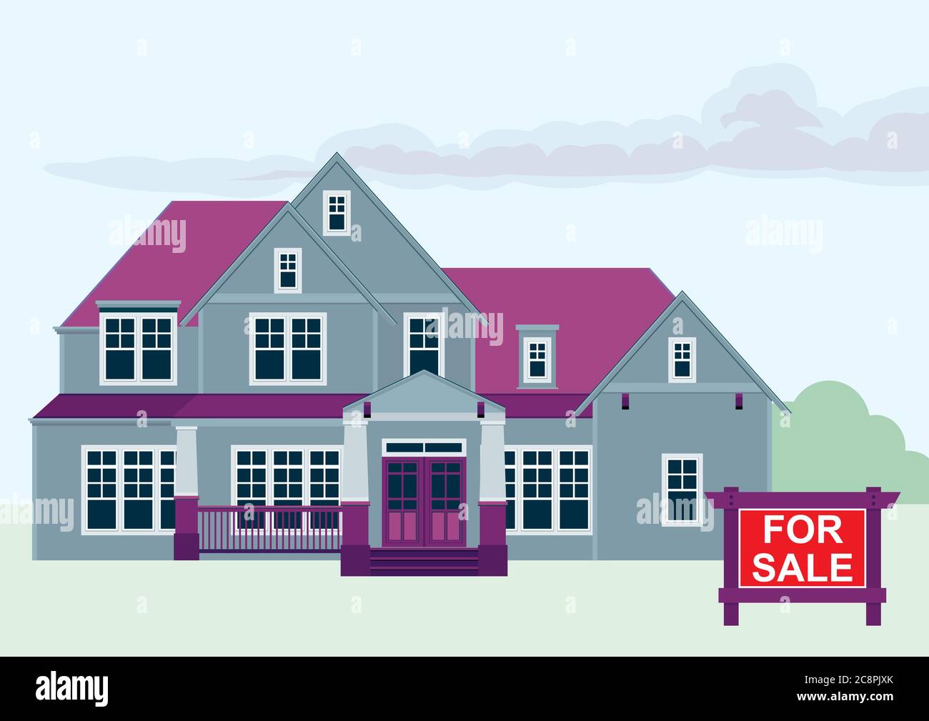 American Dream House Clip Art