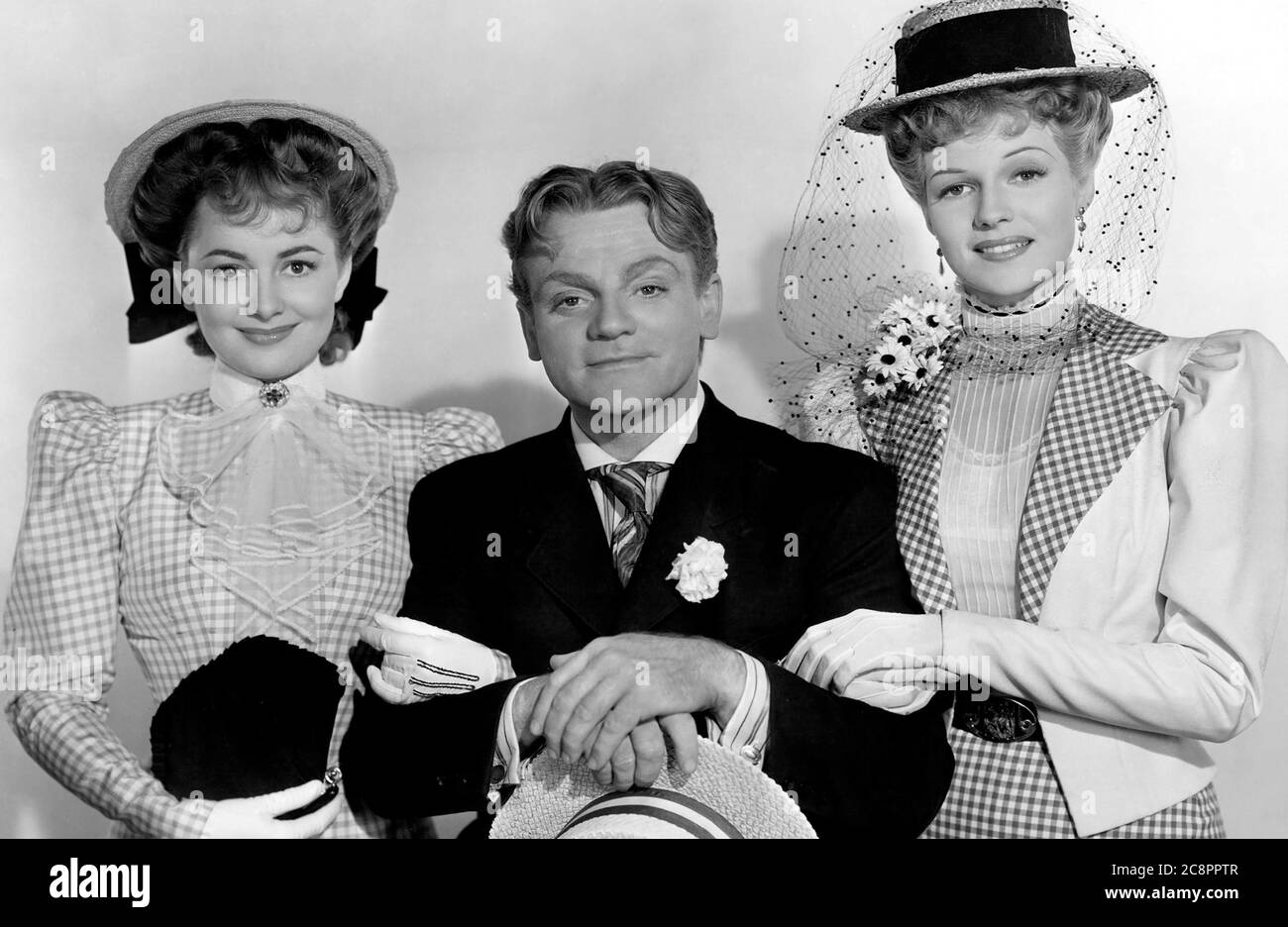 Olivia de Havilland, James Cagney, Rita Hayworth,  'The Strawberry Blonde' (1941) Warner Bros.  File Reference # 33635 617THA Stock Photo