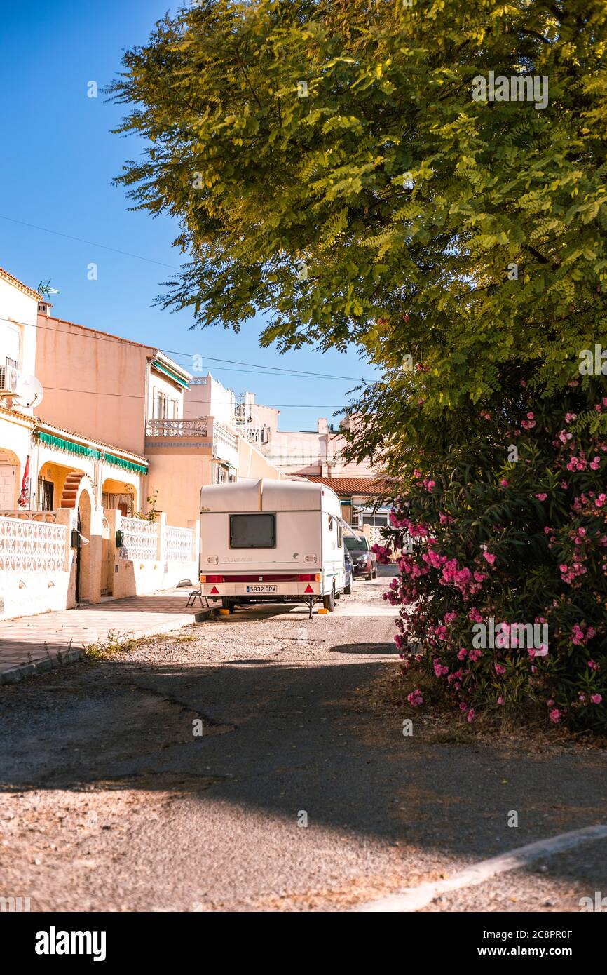 La Marina urbanisation, rural spanish village in the Alicante province, Costa Blanca Stock Photo