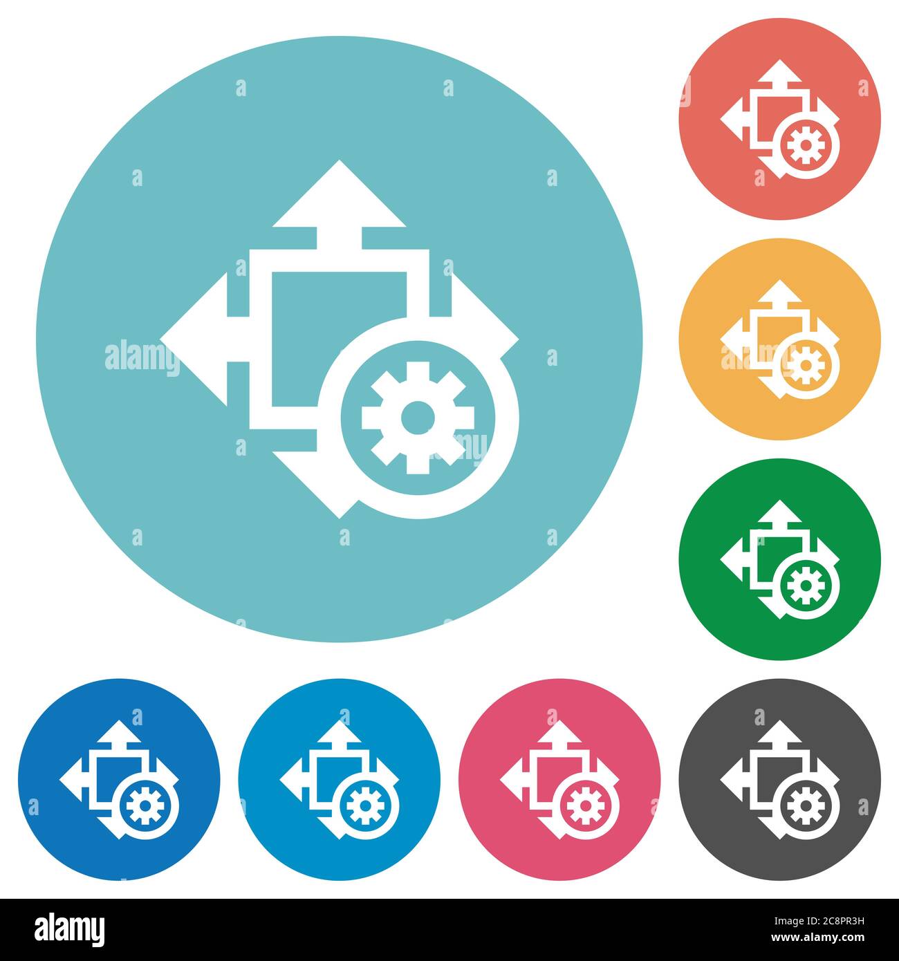 Settings tools icon set hi-res stock photography and images - Alamy