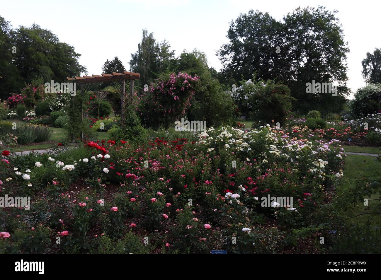 Bad Woerishofen, Bayern/ Germany - July 05 2019: spa gardens (Kurpark) of Bad Woerishofen, Germany Stock Photo