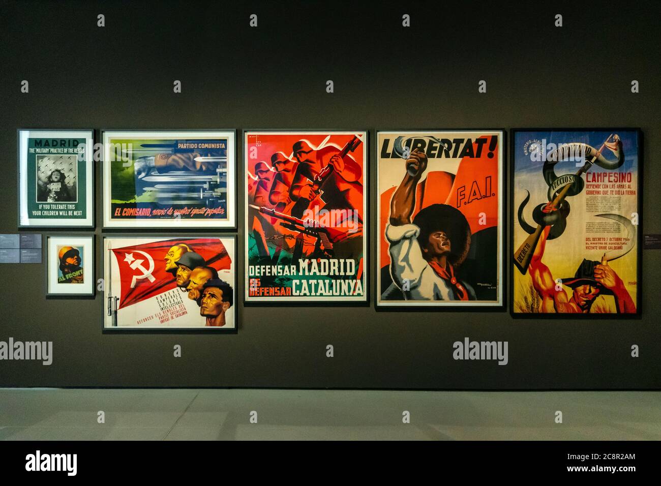 Spanish civil war propaganda posters (1936-1939). Stock Photo
