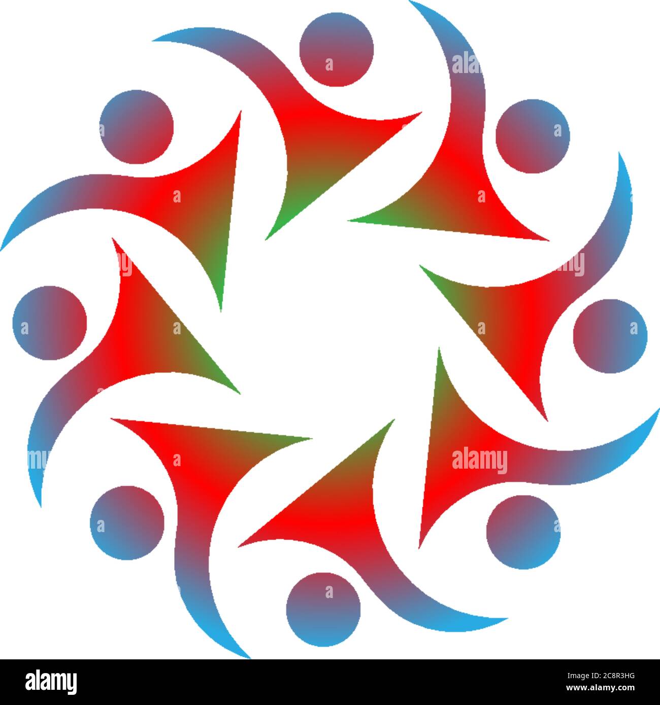 Collection Of People Icons In Circle - Vector Concept Engagement ...