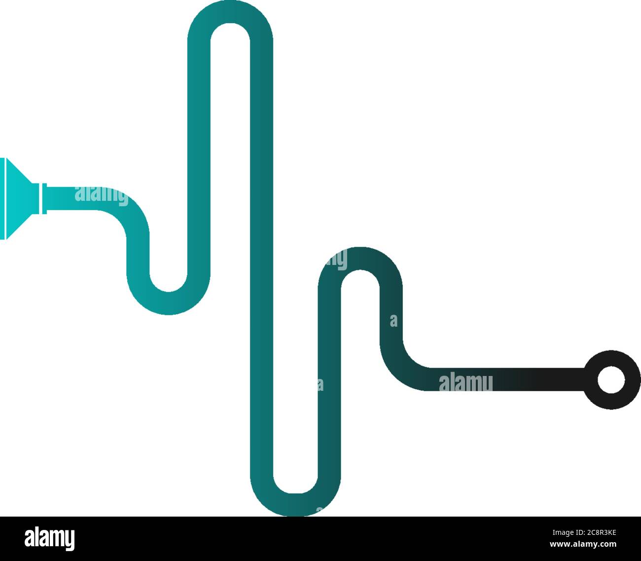 Sound wave icon logo design vector illustration Stock Vector