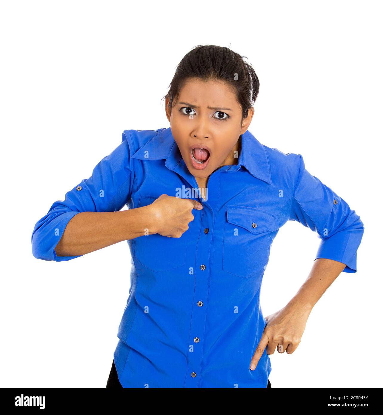 Angry person talking to teenager hires stock photography and images