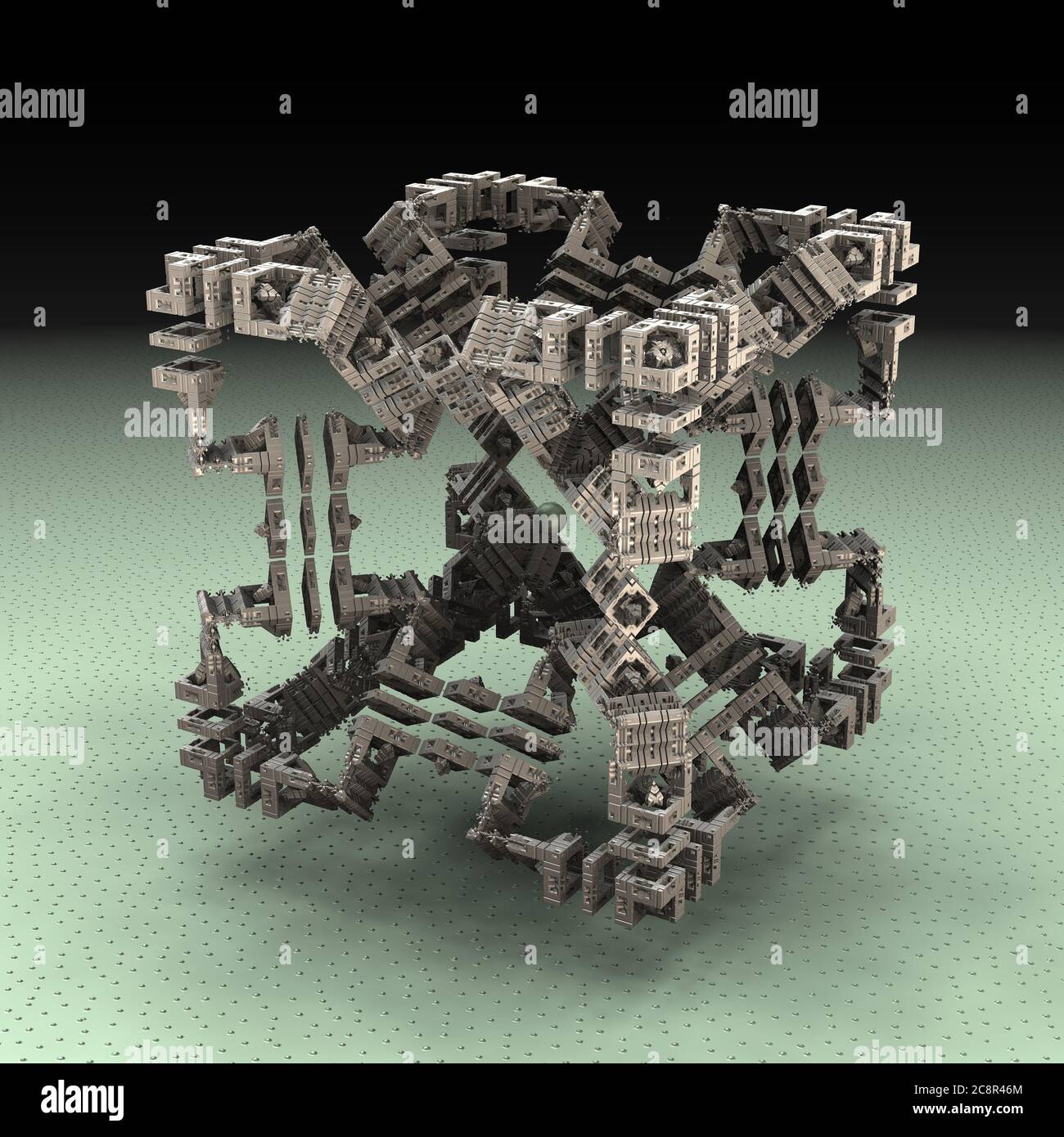 Recursive Cube 3d cube landscape hi-res stock photography and images - Alamy