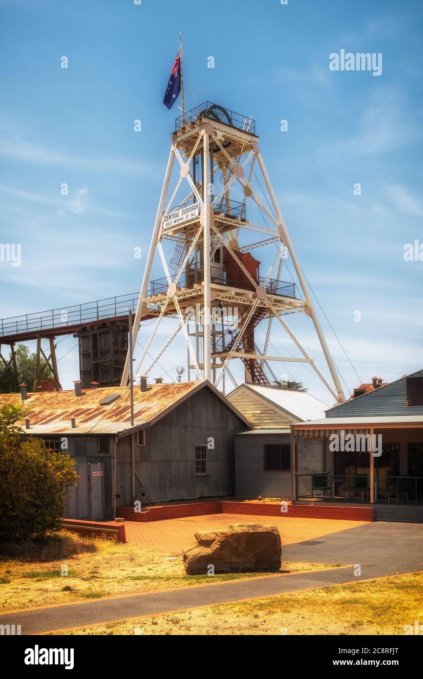 Central Deborah Gold Mine, Bendigo Victoria, Australia Stock Photo