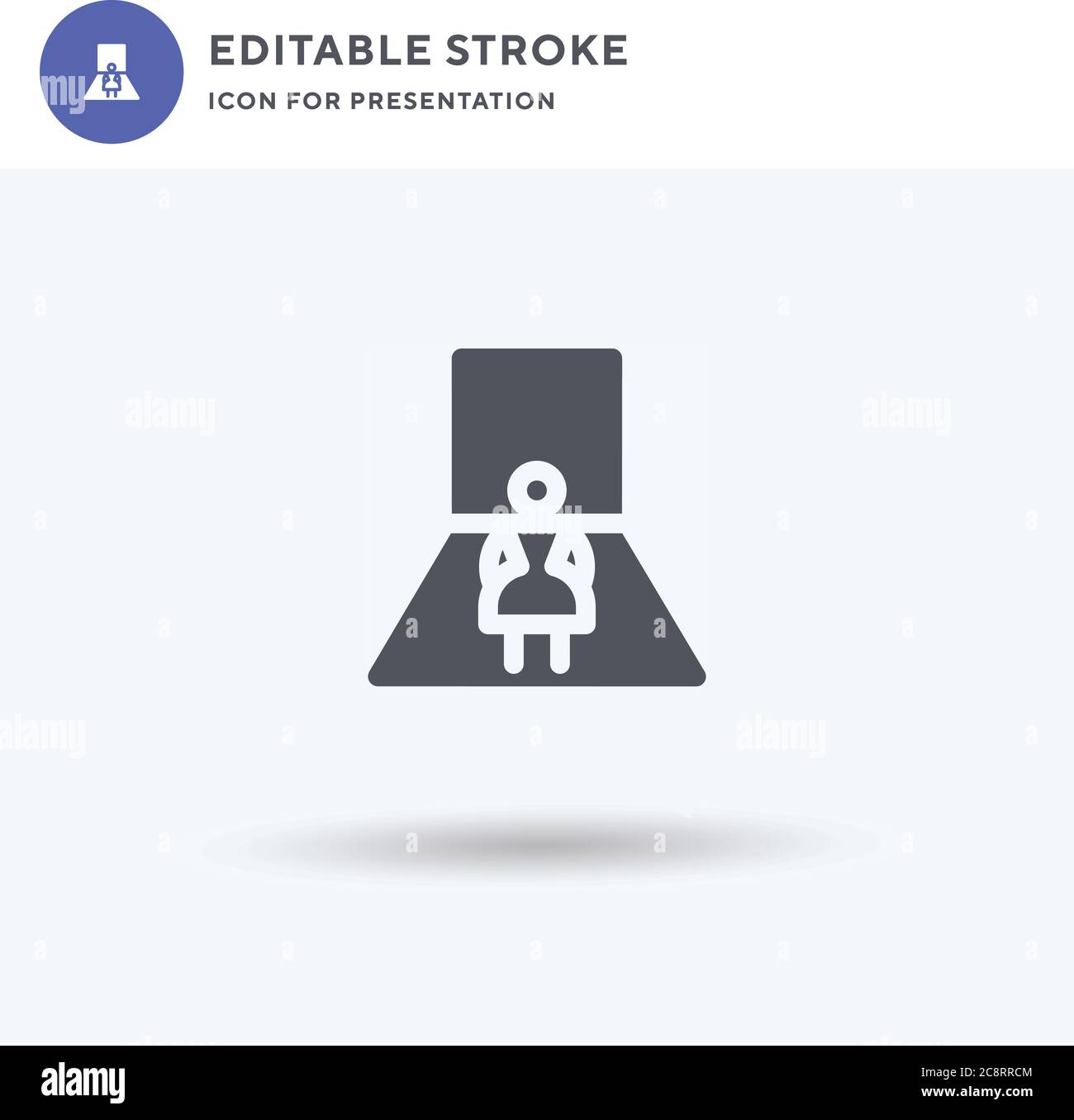 Model icon vector, filled flat sign, solid pictogram isolated on white ...