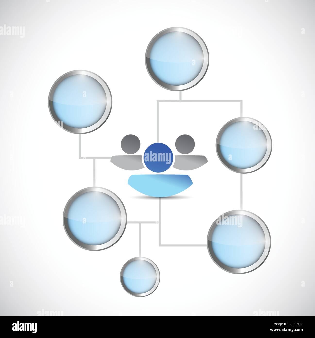 People diagram network illustration design over a white background
