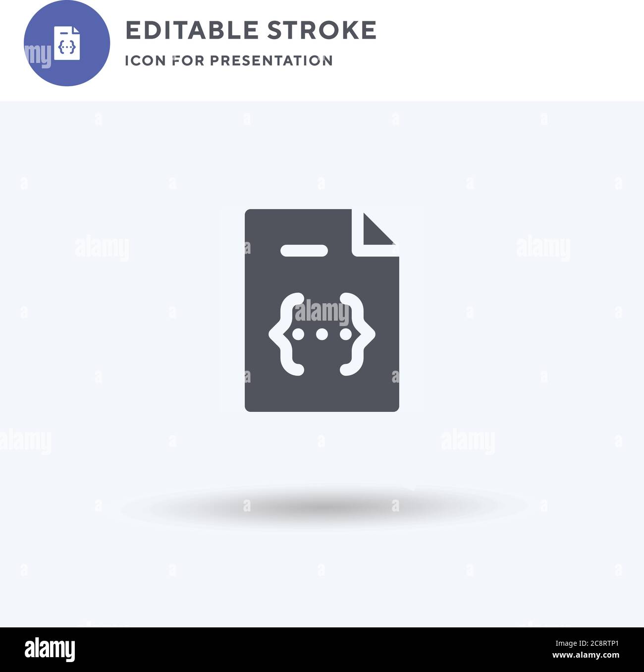 Css icon vector, filled flat sign, solid pictogram isolated on white