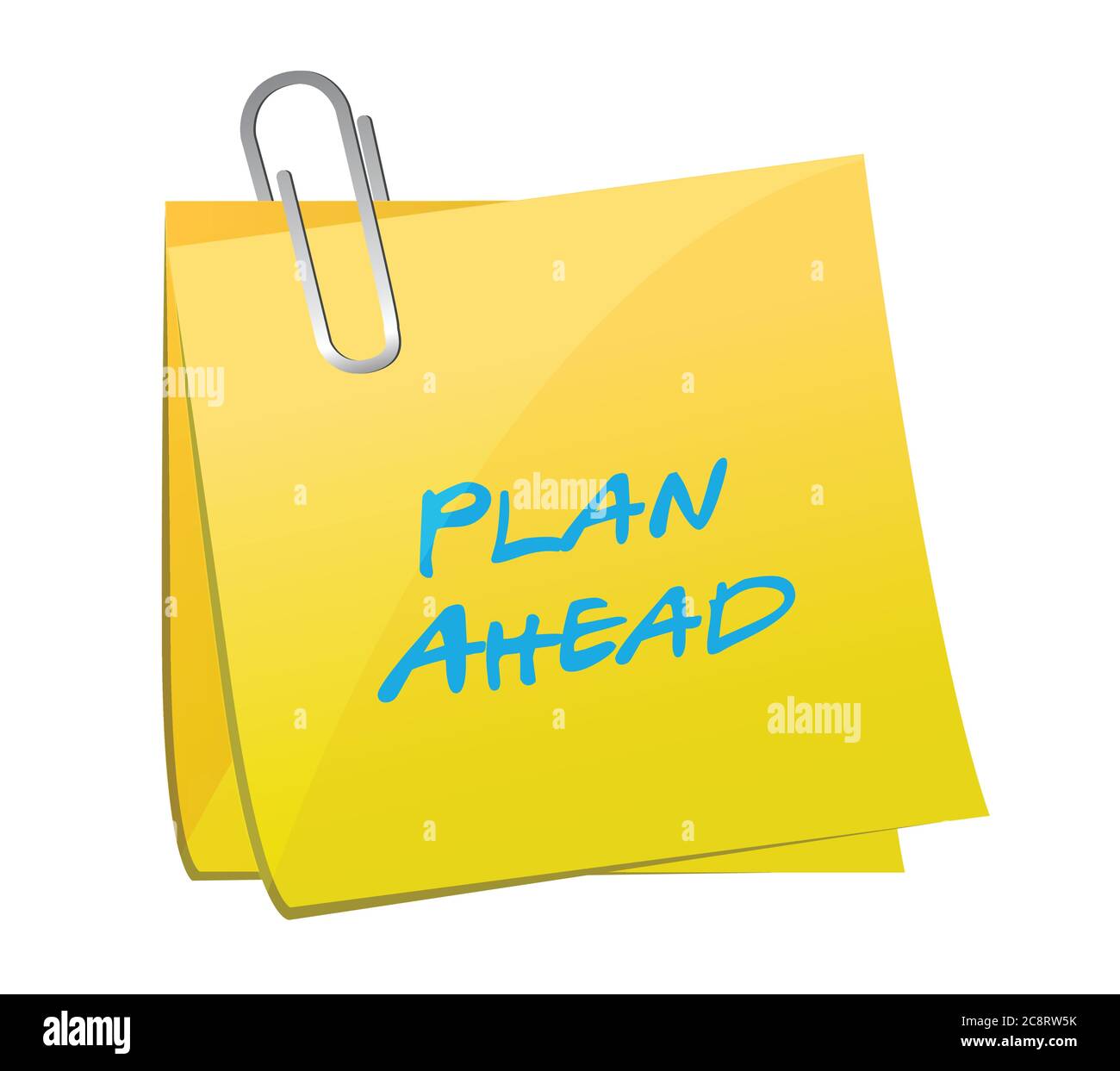 Plan ahead post message illustration design over a white background Stock Vector Image & Art Alamy